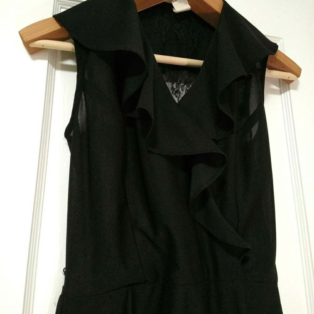 4/$20 Vintage Women Black Sleeveless Dress